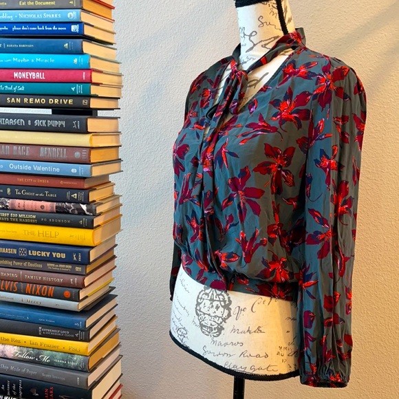 Madewell Tops - Madewell Silk Floral Faux Wrap Blouse